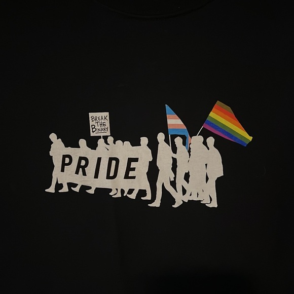 The Phluid Project Pride T-shirt Size Large New “Break the Binary “ - Picture 2 of 3